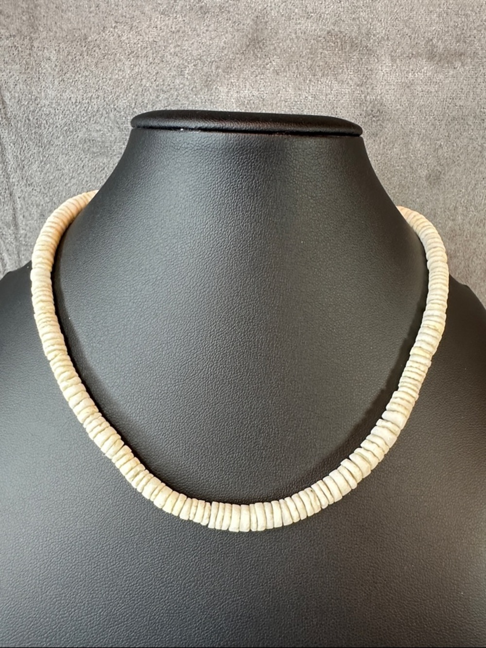 Natural Cream Heishi Bead Necklace - Women Jewelry
